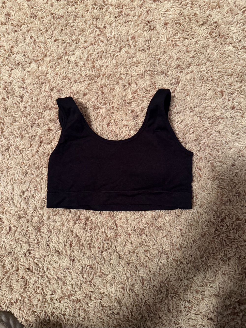 Forever 21 Black Bra Top with Scoop Neck